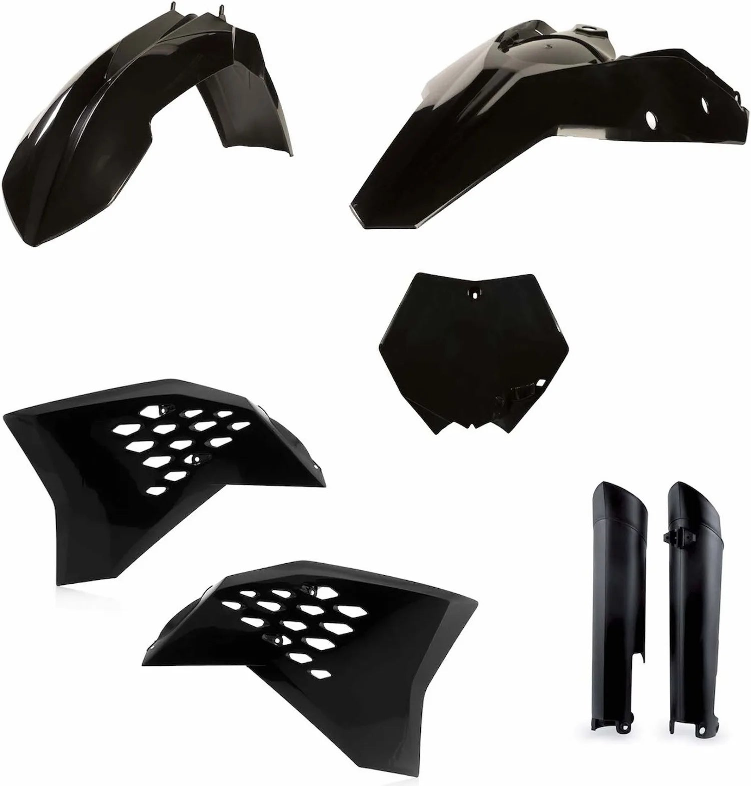 Kit Cache Carenage Complete - Acerbis Compatible Avec Ktm 250 Sx-F (2008-2010)