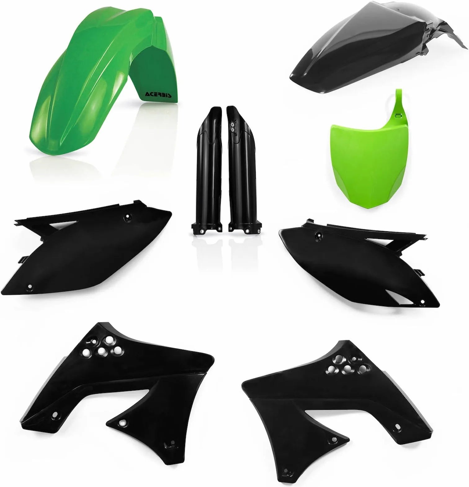 Kit Cache Carenage Complete - Acerbis Compatible Avec Kawasaki Kxf 250 (2009-2012)