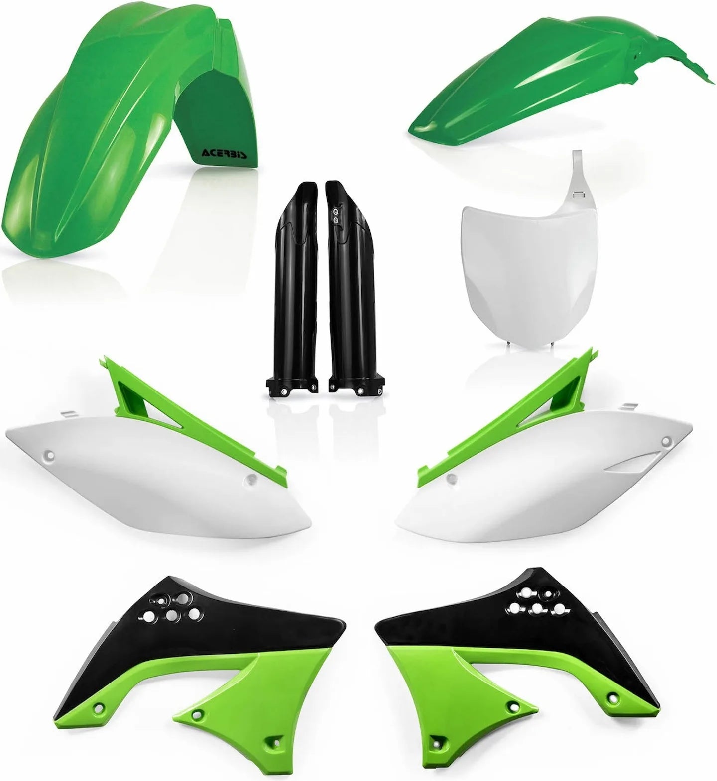 Kit Cache Carenage Complete - Acerbis Compatible Avec Kawasaki Kxf 450 (2009-2011)