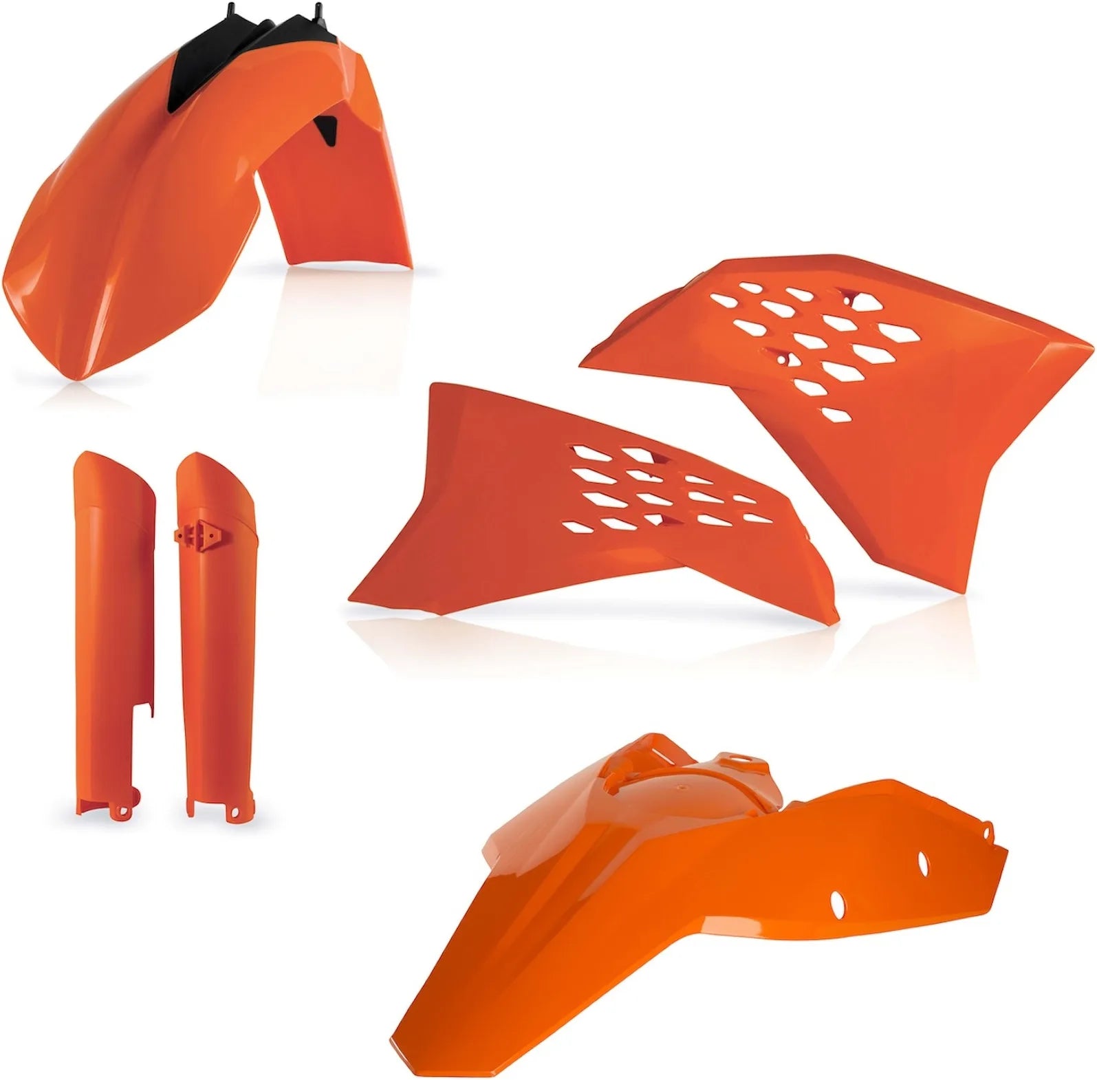 Kit Cache Carenage Complete - Acerbis Compatible Avec Ktm 200 Exc (2008-2011)