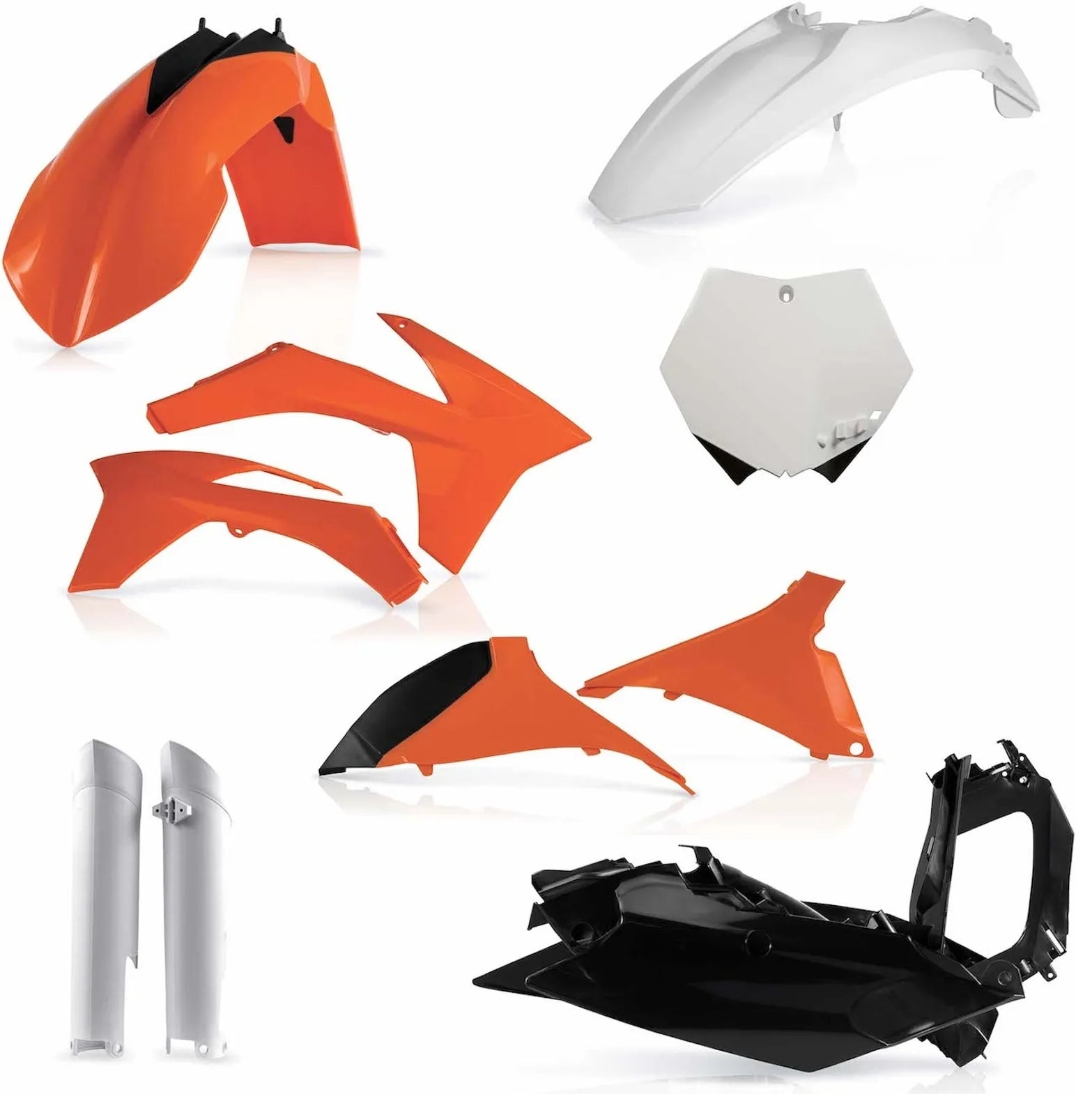 Kit Cache Carenage Complete - Acerbis Compatible Avec Ktm 250 Sx-F (2011-2012)