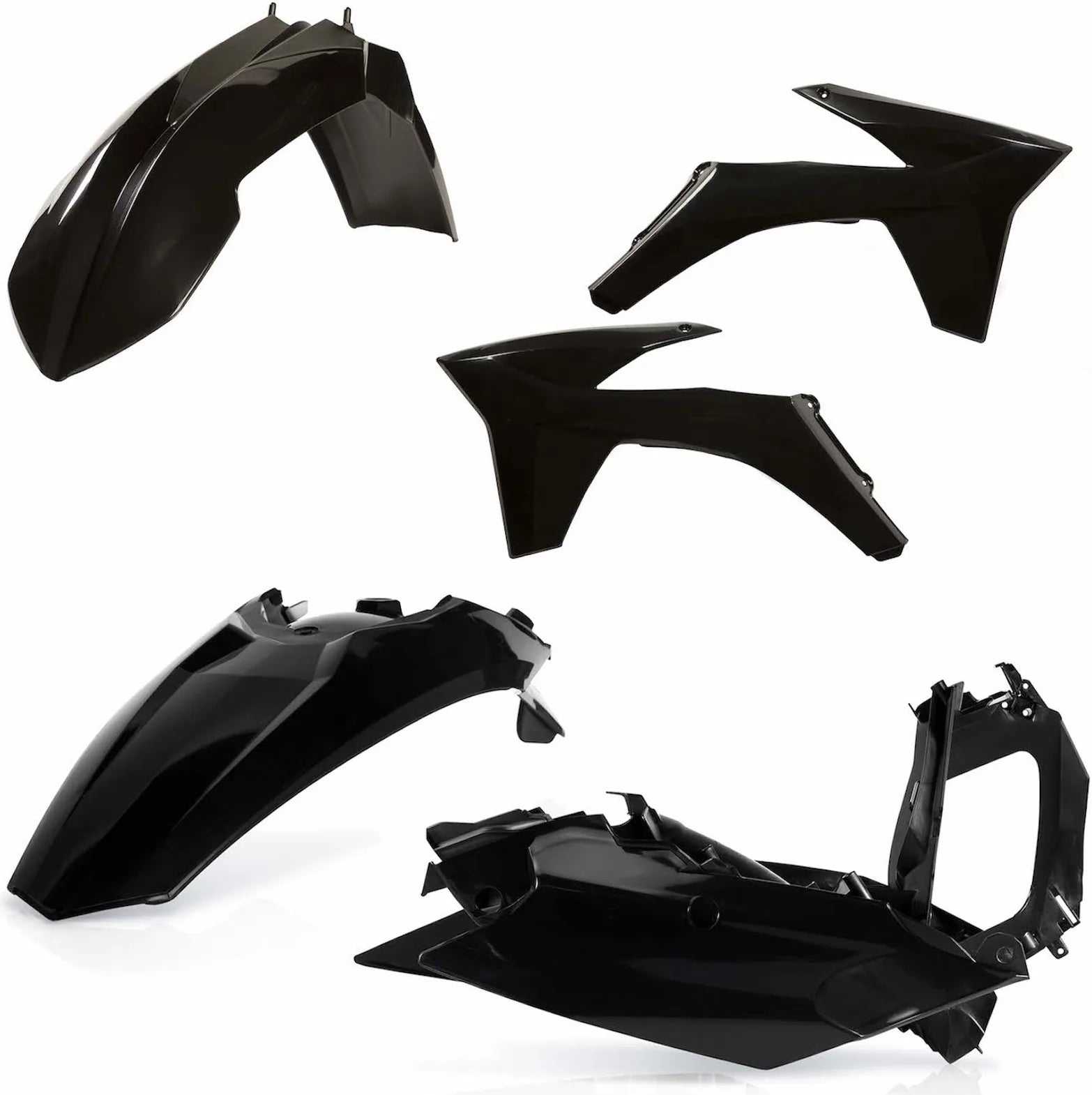 Kit Cache Carenage - Acerbis Compatible Avec Ktm 125 Exc (2012-2013)