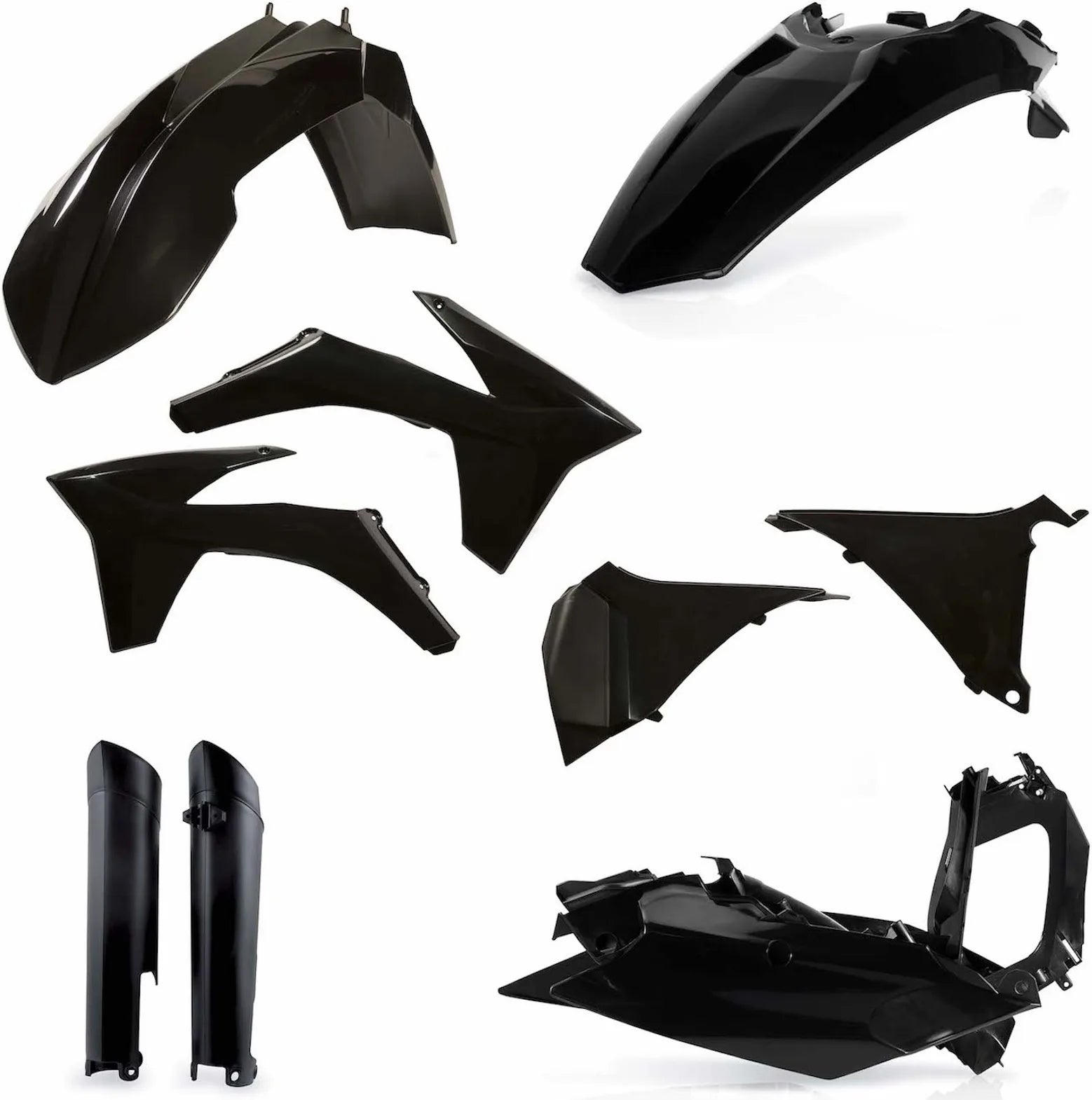 Kit Cache Carenage Complete - Acerbis Compatible Avec Ktm 300 Exc (2012-2013)