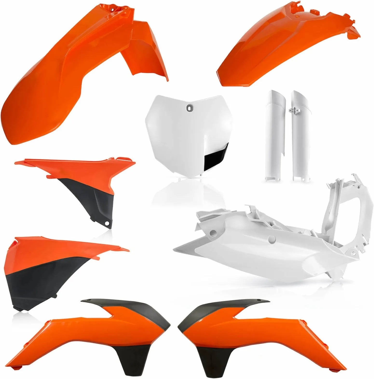 Kit Cache Carenage Complete - Acerbis Compatible Avec Ktm 150 Sx (2013-2014)