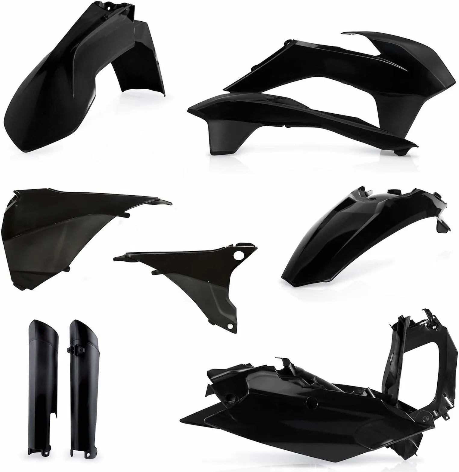 Kit Cache Carenage Complete - Acerbis Compatible Avec Ktm 500 Exc-F (2014-2015)