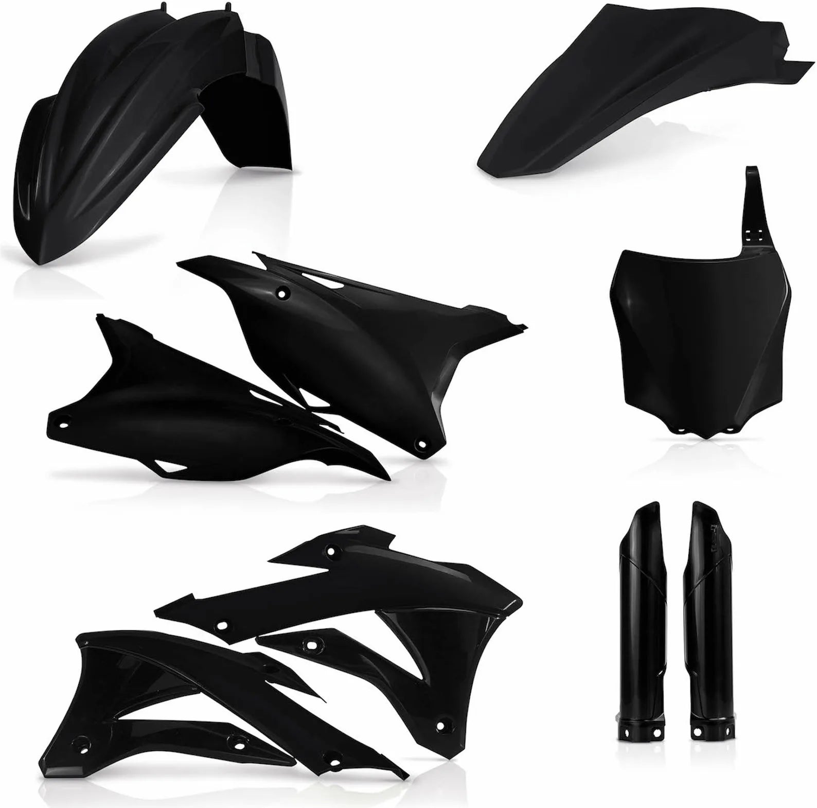 Kit Cache Carenage Complete - Acerbis Compatible Avec Kawasaki Kx 85 (2014-2020)