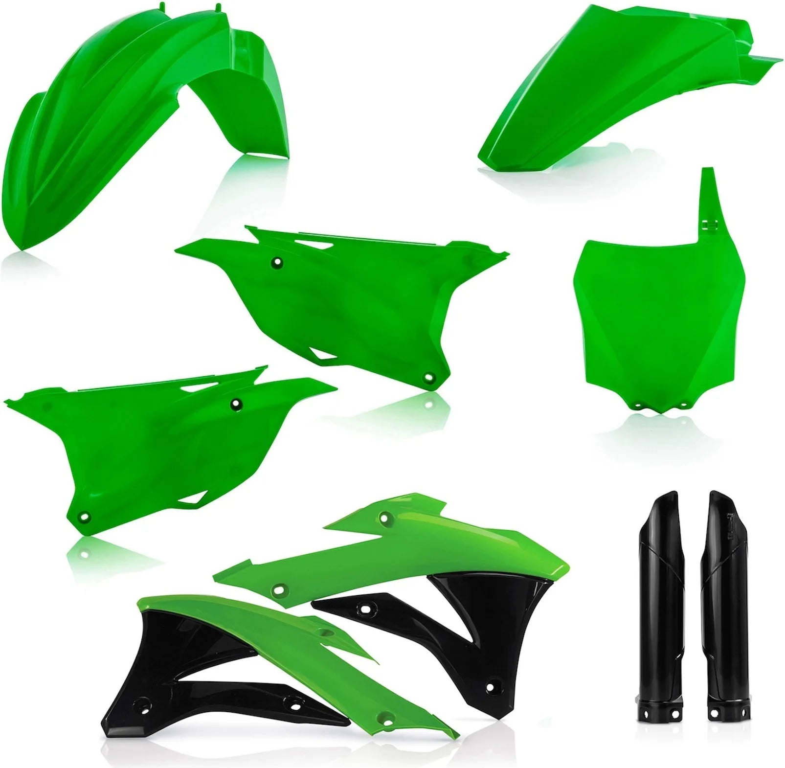 Kit Cache Carenage Complete - Acerbis Compatible Avec Kawasaki Kx 85 (2014-2020)