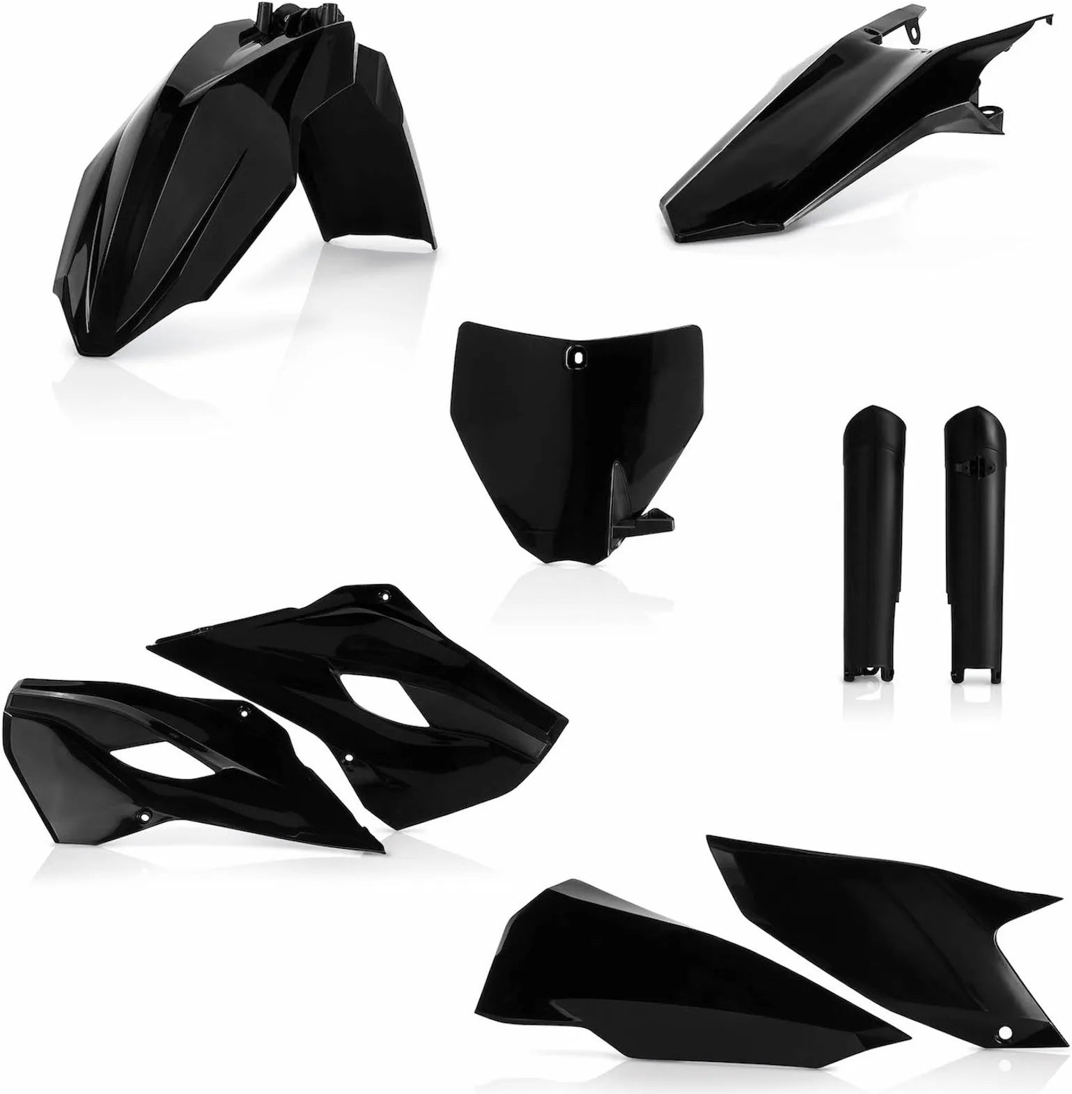 Kit Cache Carenage Complete - Acerbis Compatible Avec Husqvarna Tc 350 (2014-2015)