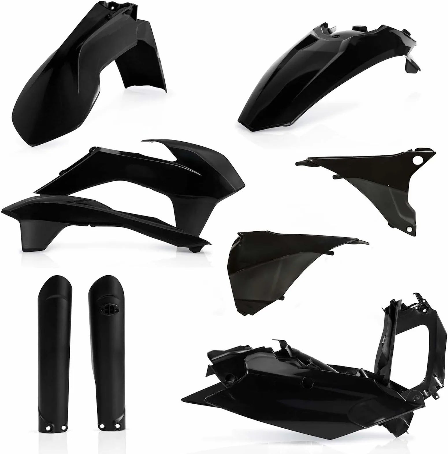 Kit Cache Carenage Complete - Acerbis Compatible Avec Ktm 125 Exc (2016)