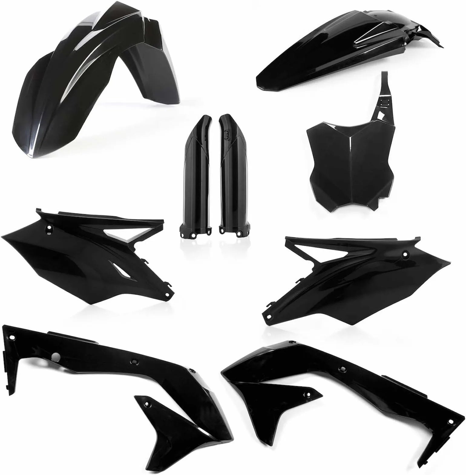 Kit Cache Carenage Complete - Acerbis Compatible Avec Kawasaki Kxf 450 - Usa (2016-2017)