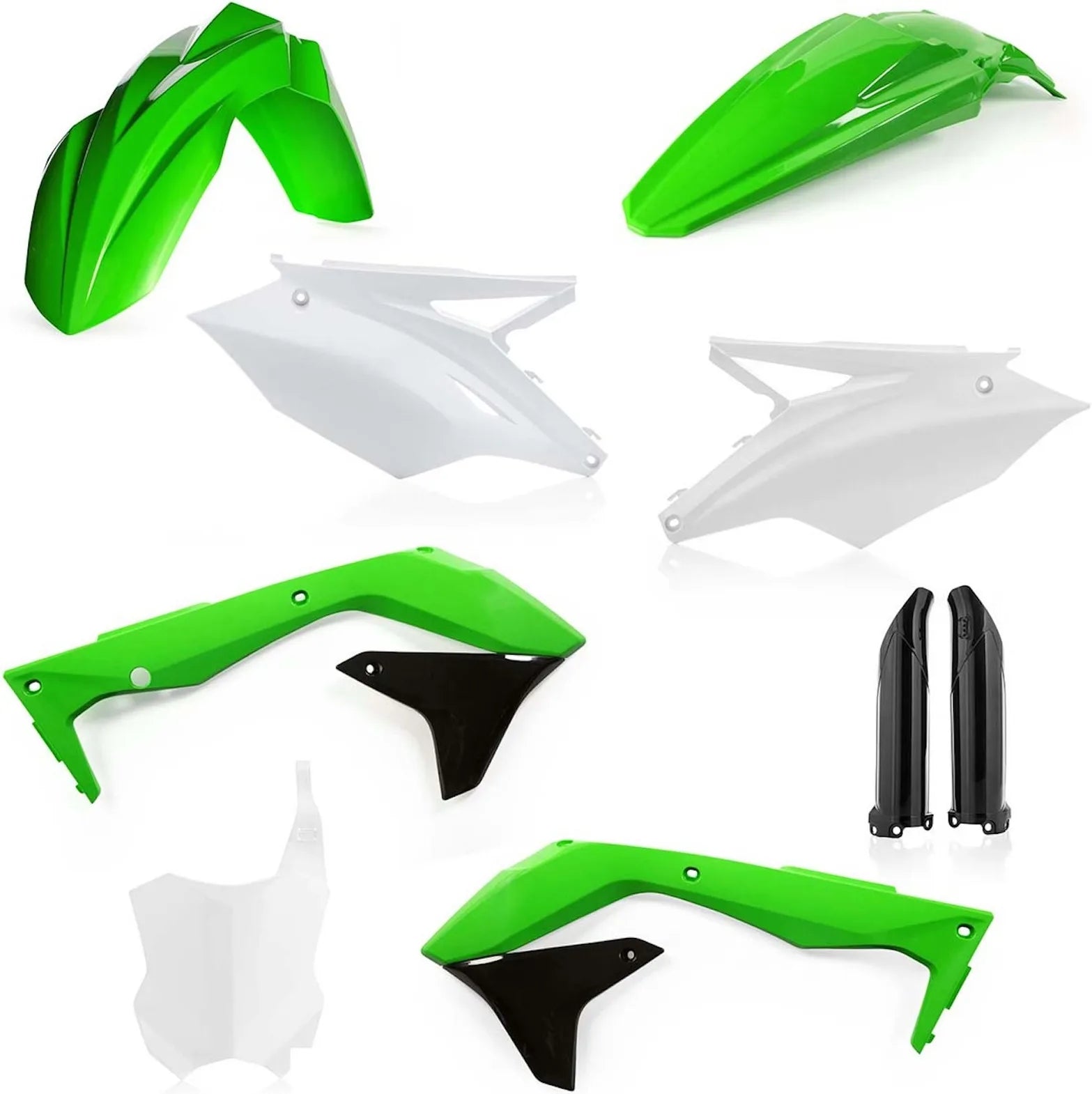 Kit Cache Carenage Complete - Acerbis Compatible Avec Kawasaki Kxf 450 - Usa (2016-2017)