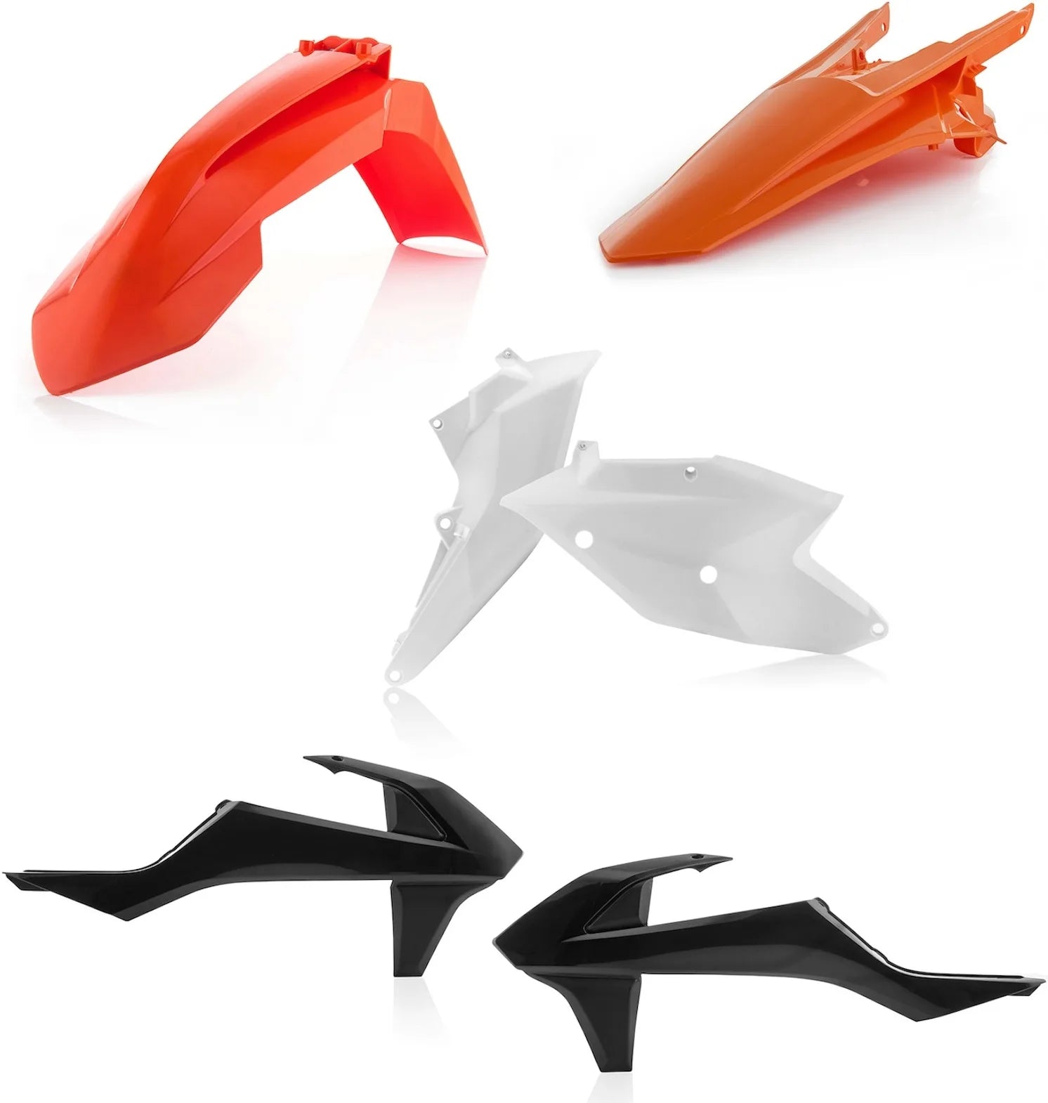 Kit Cache Carenage - Acerbis Compatible Avec Ktm 125 Exc (2017-2018)