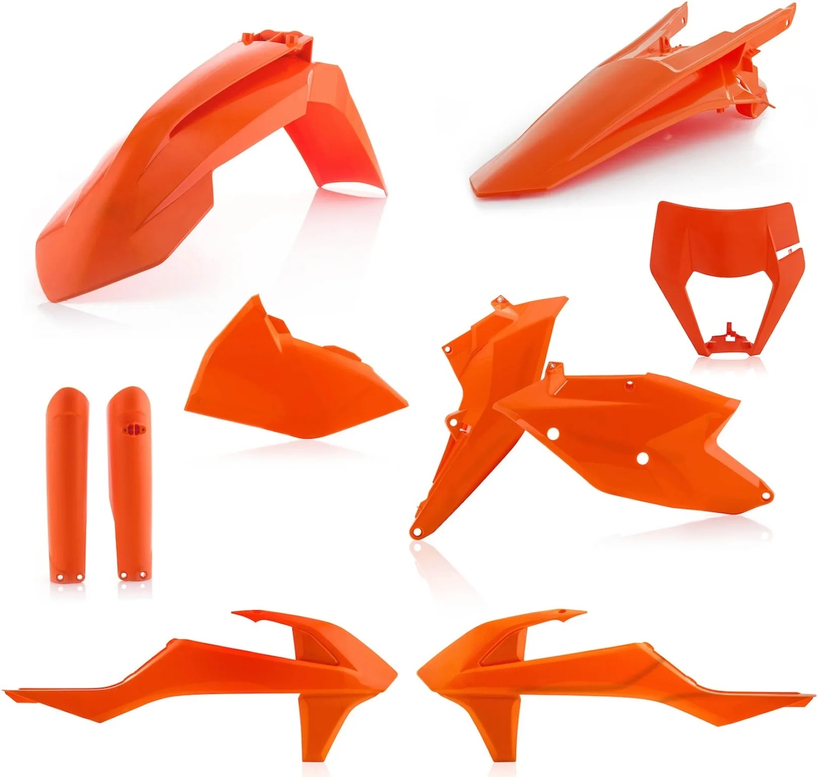 Kit Cache Carenage Complete - Acerbis Compatible Avec Ktm 250 Exc (2018-2019)