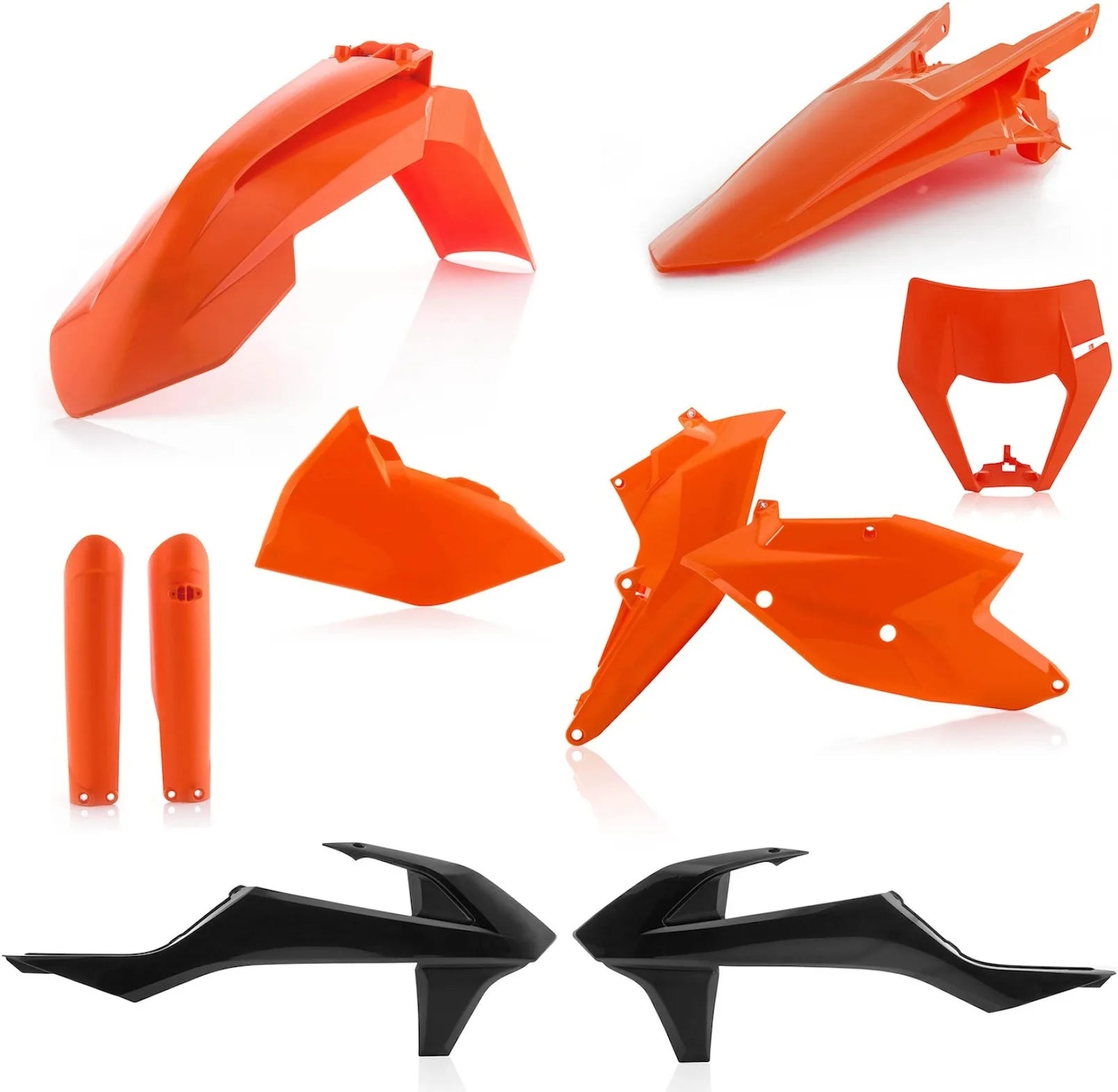 Kit Cache Carenage Complete - Acerbis Compatible Avec Ktm 300 Exc (2018-2019)