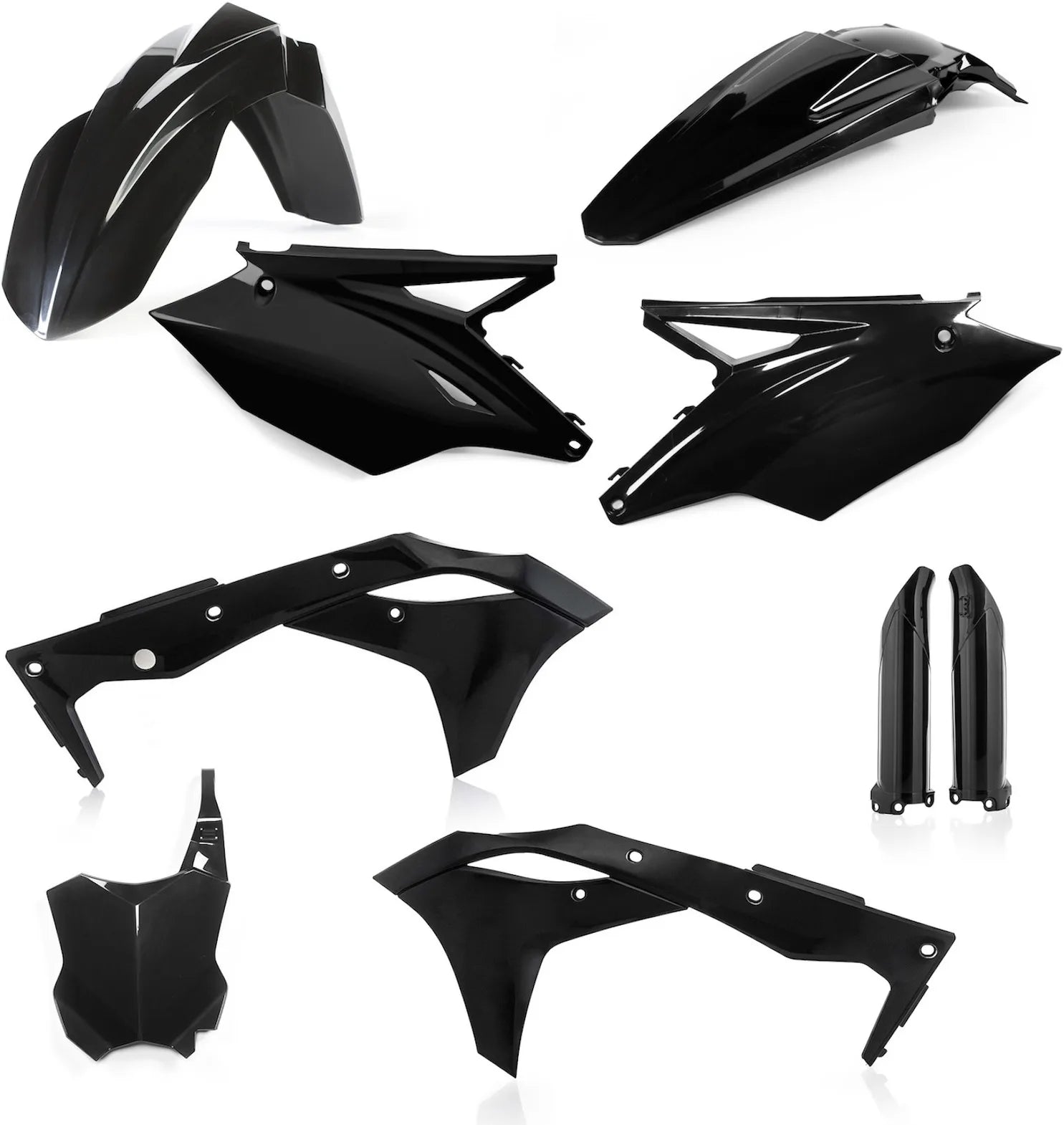 Kit Cache Carenage Complete - Acerbis Compatible Avec Kawasaki Kx 250 F (2017)