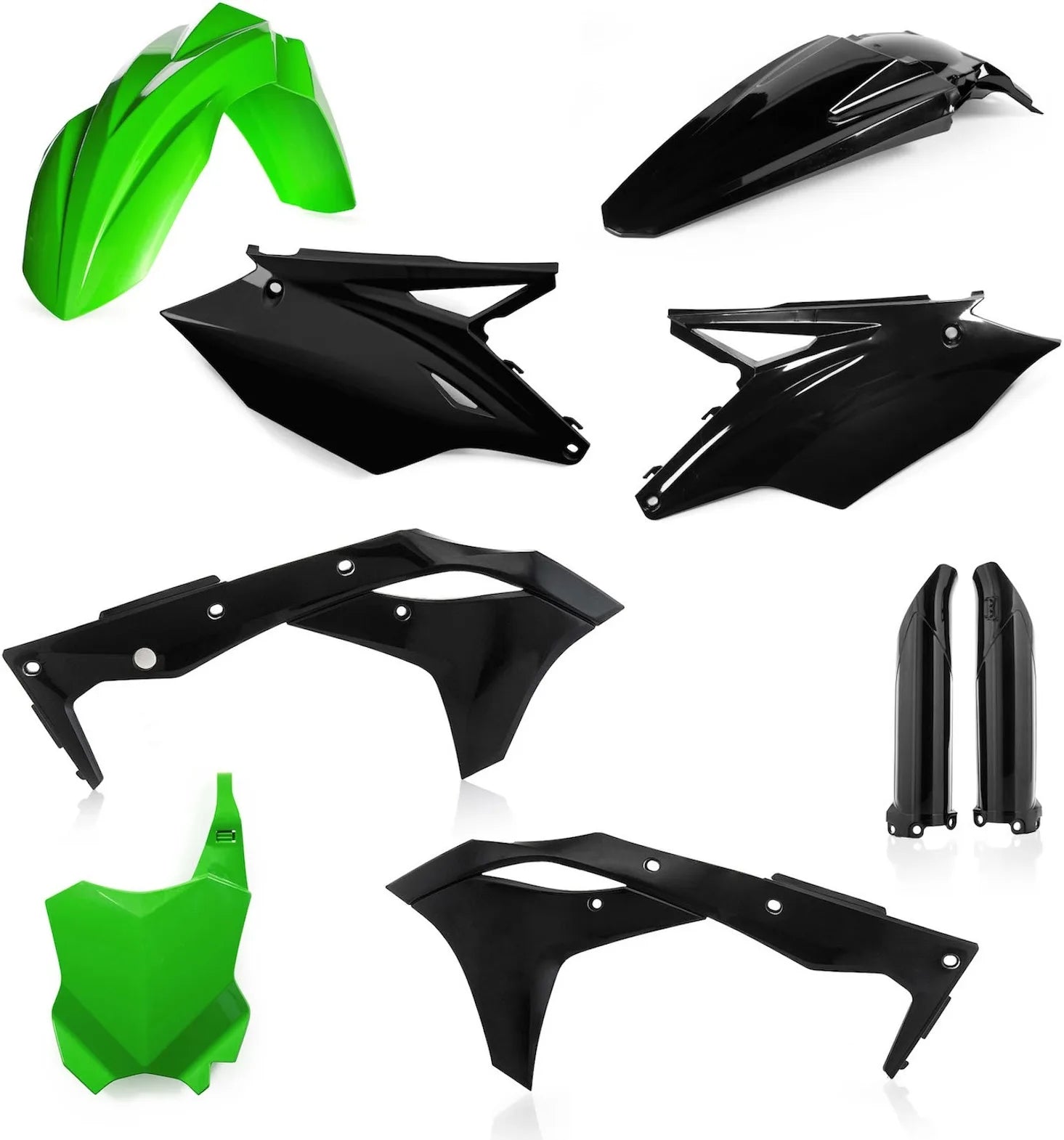 Kit Cache Carenage Complete - Acerbis Compatible Avec Kawasaki Kx 250 F (2018-2019)