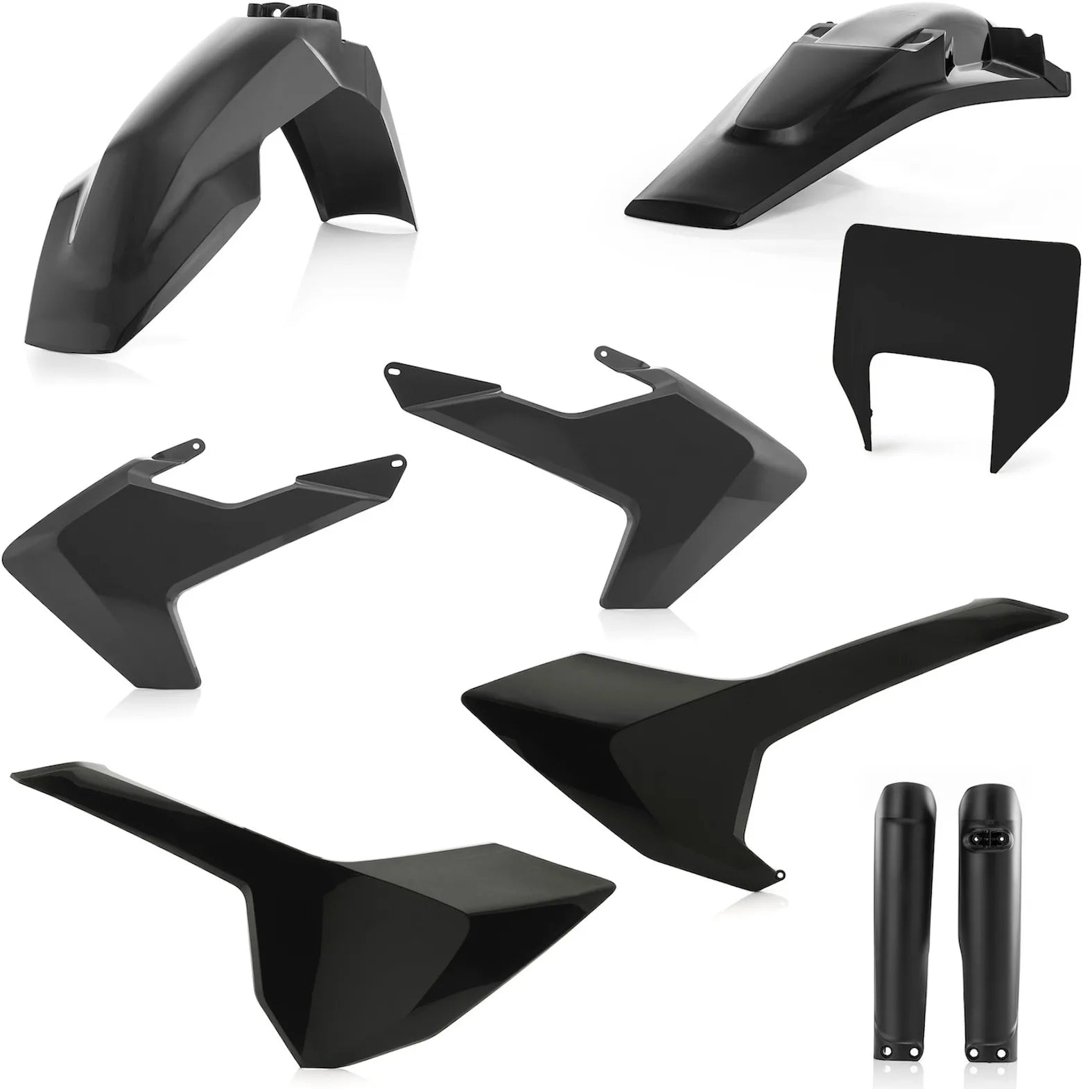 Kit Cache Carenage Complete - Acerbis Compatible Avec Husqvarna Te 250 (2019)