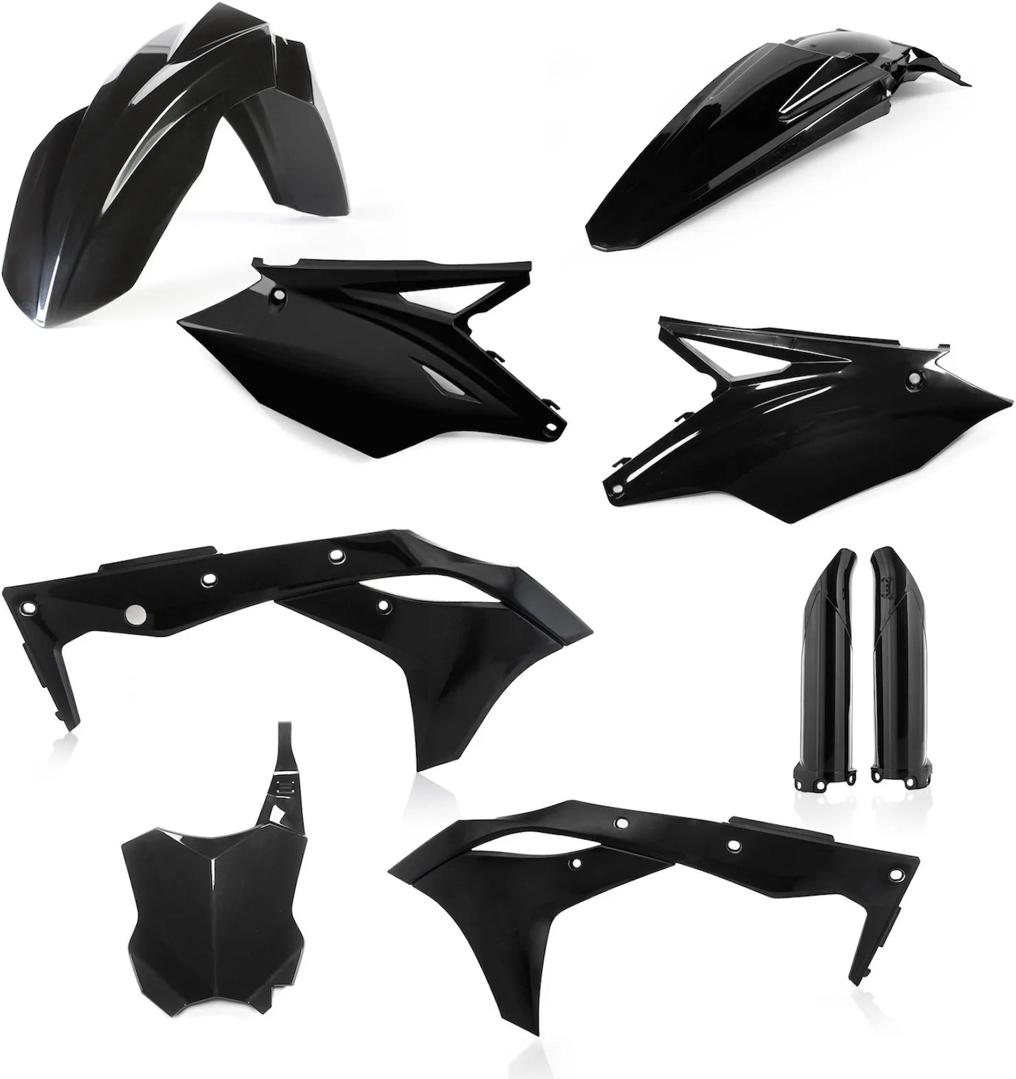 Kit Cache Carenage Complete - Acerbis Compatible Avec Kawasaki Kxf 250 (2019-2020)