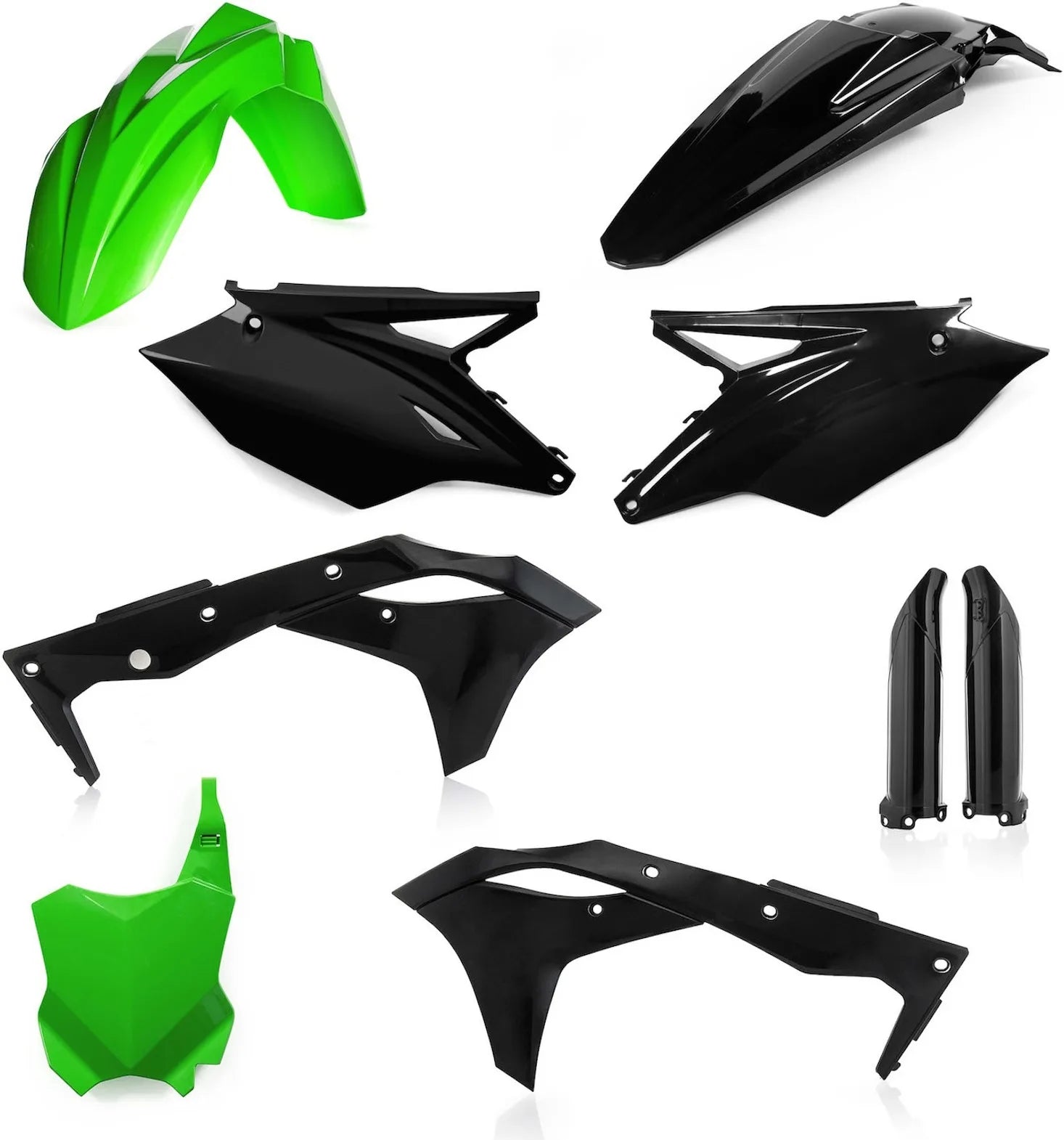Kit Cache Carenage Complete - Acerbis Compatible Avec Kawasaki Kxf 250 (2019-2020)