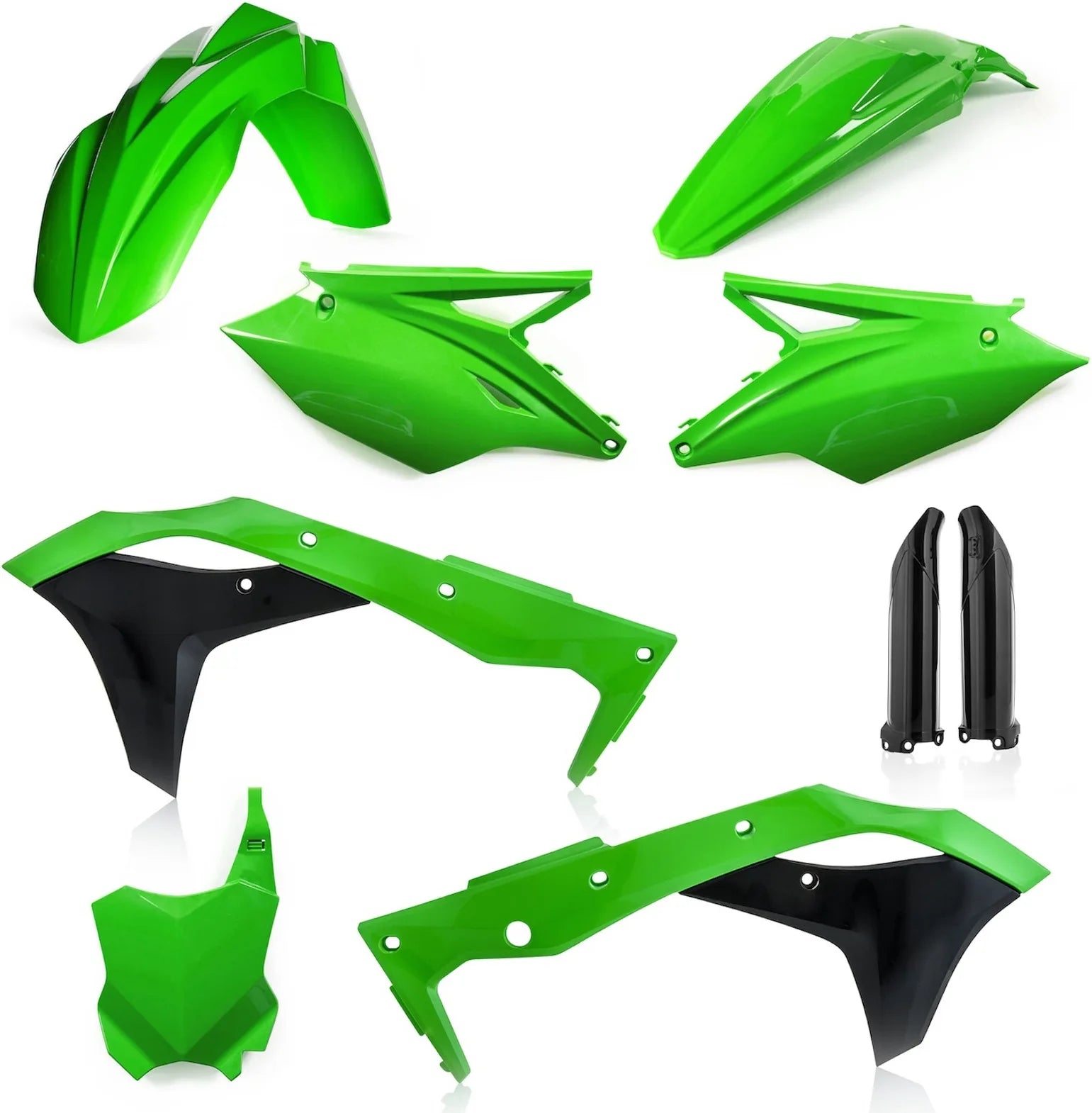 Kit Cache Carenage Complete - Acerbis Compatible Avec Kawasaki Kxf 250 (2019-2020)