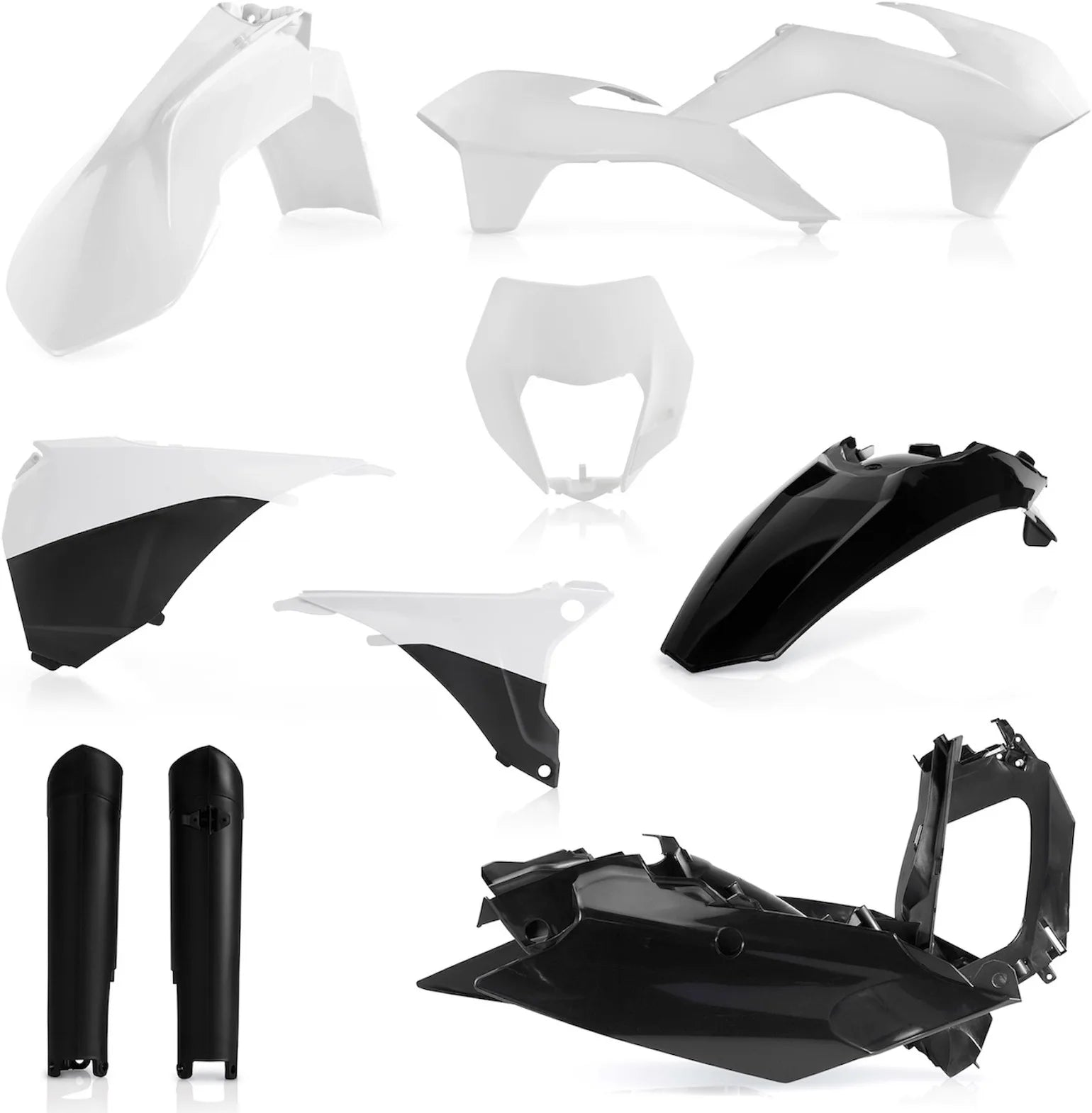 Kit Cache Carenage Complete - Acerbis Compatible Avec Ktm 400 Exc-F (2014-2015)