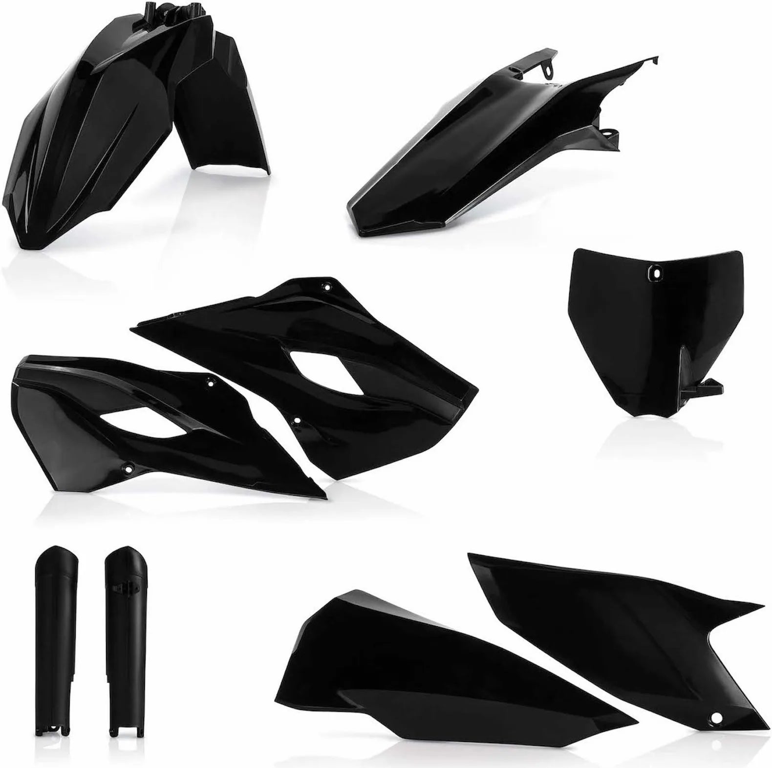 Kit Cache Carenage Complete - Acerbis Compatible Avec Husqvarna Te 250 (2014-2015)