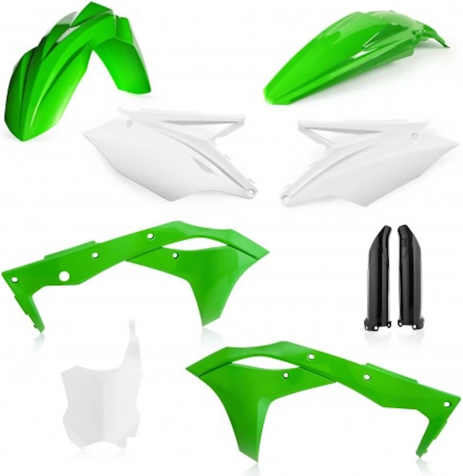 Kit Cache Carenage Complete - Acerbis Compatible Avec Kawasaki Kx 250 4T (2020)