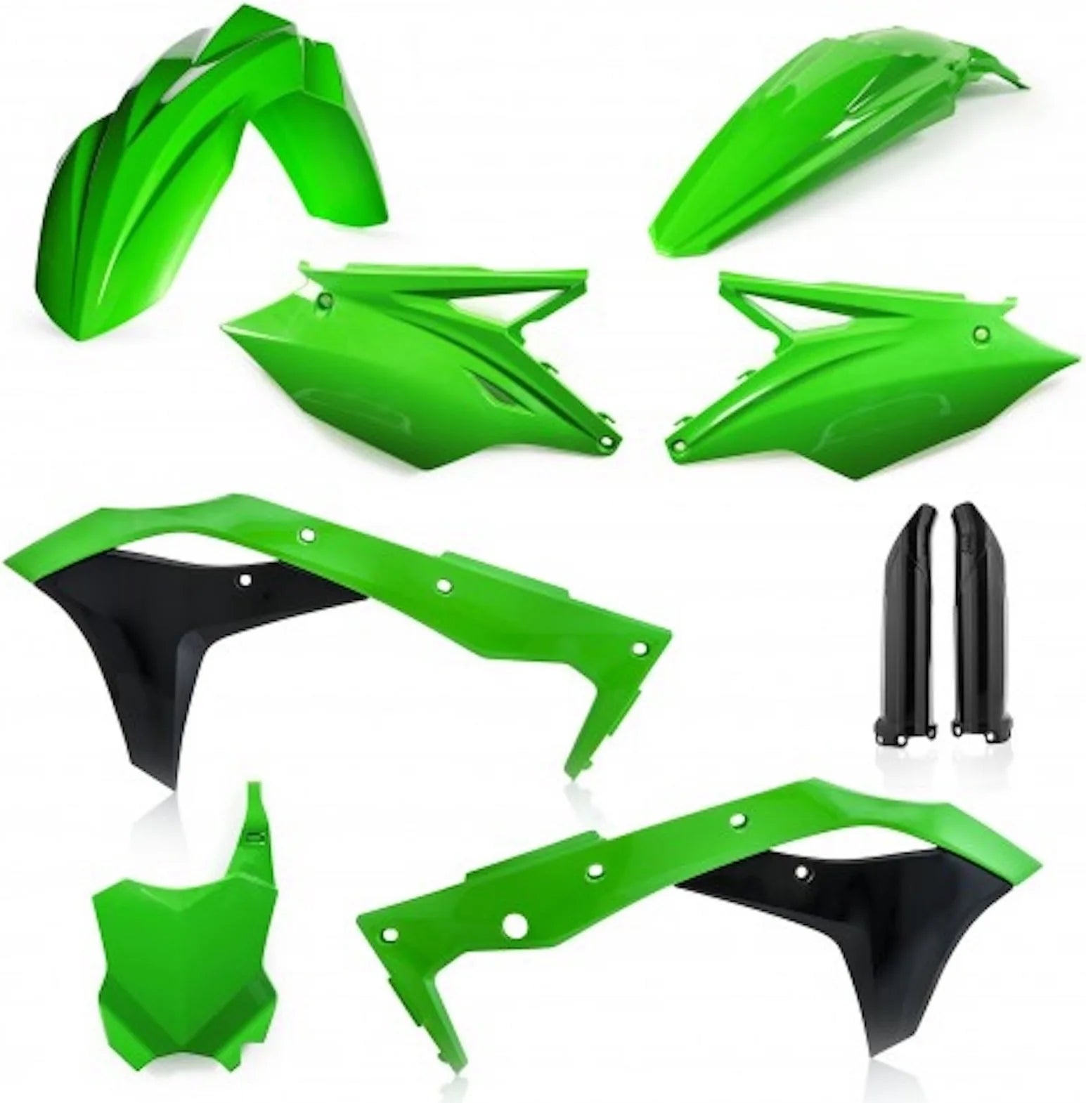 Kit Cache Carenage Complete - Acerbis Compatible Avec Kawasaki Kx 250 F (2018-2019)