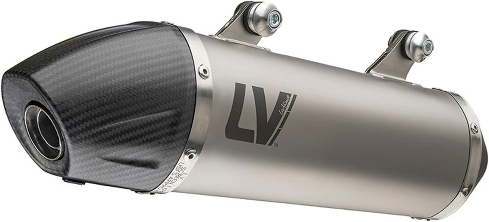 Échappement Sans Homologation Sonore Lv-X Evo Acier Embout Carbon Fiber - Leovince Compatible Avec Kawasaki Klr 650 (1997-2022)