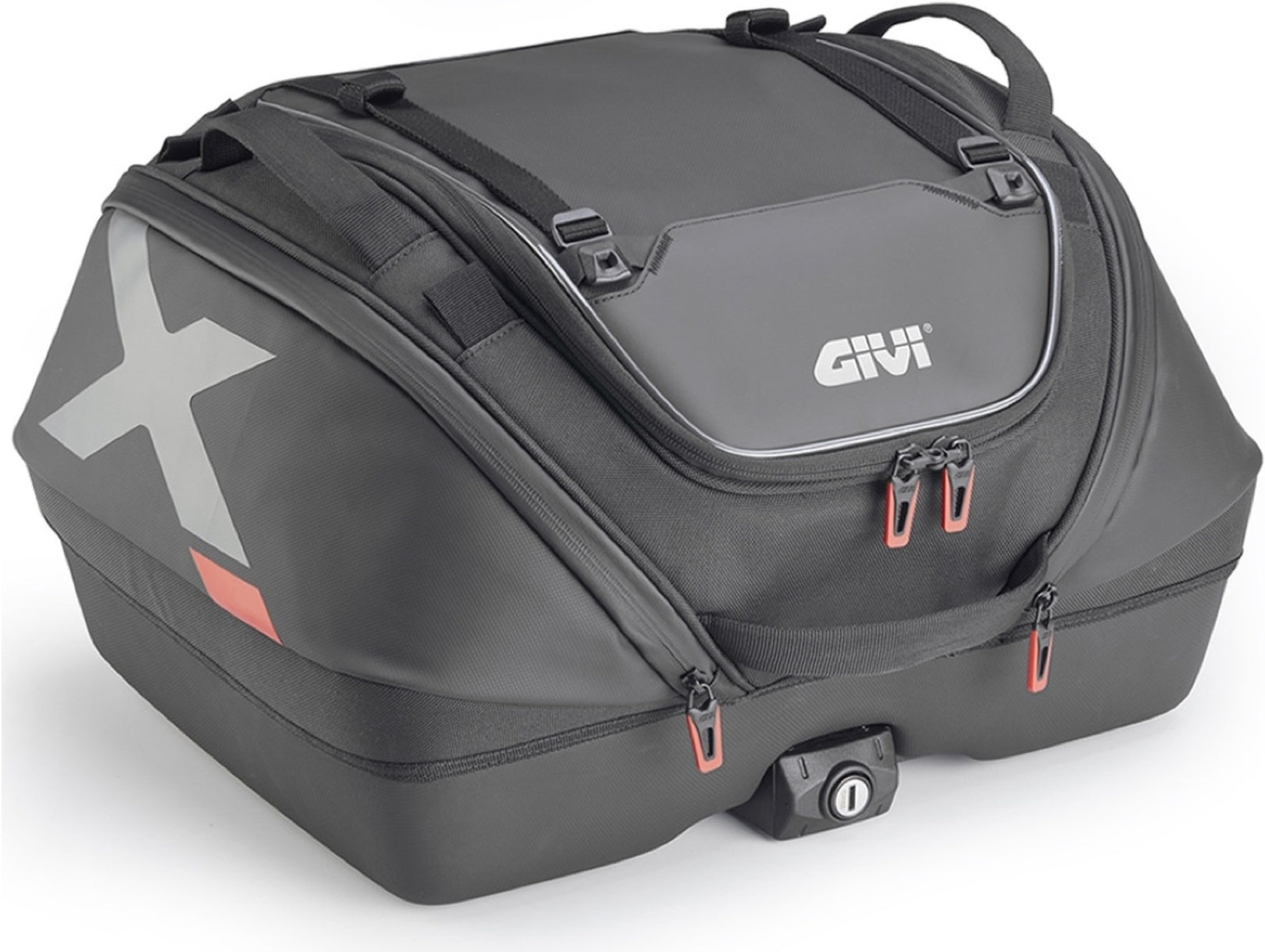 Monokey Black Top Bag - 40 Lt Nylon - Givi Compatible With Sym Joyride 300 (2022-2024)
