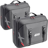 Valises Laterales Monokey Noir 66 Lt Nylon - Givi Compatible Avec Honda Cbf 500 (2004-2012)