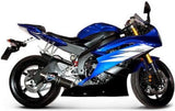 Système D'Échappement Homologué Au Niveau Sonore Round Carbon - Termignoni Compatible Avec Yamaha Yzf-R6 (2006-2023)