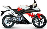 Système D'Échappement Complet Sans Homologation Acoustique Round Carbon - Termignoni Compatible Avec Yamaha Yzf-R 125 (2008-2013)