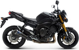 Système D'Échappement Homologué Au Niveau Sonore Conical Carbon Carbon Cap - Termignoni Compatible Avec Yamaha Fz-8 (2010-2016)
