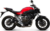 Système D'Échappement Complet Sans Homologation Acoustique Relevance Carbon Carbon Cap - Termignoni Compatible Avec Yamaha Mt-07 (2014-2020)