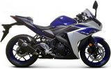 Échappement Sans Homologation Sonore Force Carbon Carbon Cap - Termignoni Compatible Avec Yamaha Yzf-R3 (2015-2020)