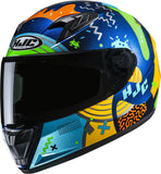 Casque Intégral Pour Moto Hjc Y10 Advanced Polycarbonate Mc23 Mika Taille 08 M