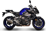 Système D'Échappement Homologué Au Niveau Sonore Force Titanium Carbon Cap - Termignoni Compatible Avec Yamaha Mt-10 (2016-2020)