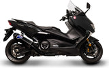 Système D'Échappement Complet Avec Catalyseur, Sans Homologation Acoustique Scream Carbon Carbon Cap - Termignoni Compatible Avec Yamaha Xp 530 T-Max (2017-2019)