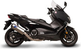 Système D'Échappement Complet Avec Catalyseur, Sans Homologation Acoustique Scream Titanium Carbon Cap - Termignoni Compatible Avec Yamaha Xp 530 T-Max (2017-2019)