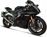Système D'Échappement Complet Sans Homologation Acoustique Carbon Carbon Cap - Termignoni Compatible Avec Yamaha Yzf-R6 (2006-2019)