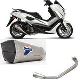Système D'Échappement Complet Non Catalysé Et Sans Homologation Acoustique Relevance Titanium Carbon Cap - Termignoni Compatible Avec Yamaha N-Max 125 (2017-2020)