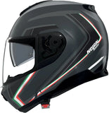 Casque Modulable Travelling Pour Moto Nolan N100-6 Gris Lave / Italie Radiante 359 Taille Xxxl