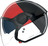 Casque Urban Commuting Pour Moto Nolan N20-2 Visor Noir / Rouge / Anthracite / Blanc Blocco 353 Taille Xxs