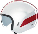 Casque Urban Commuting Pour Moto Nolan N20-2 Blanc / Rouge Dolce Vita 347 Taille Xxs