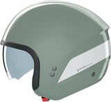Casque Urban Commuting Pour Moto Nolan N20-2 Vert Gris / Blanc Dolce Vita 348 Taille S