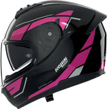 Casque Intégral Speeding Pour Moto Nolan N60-6 Noir / Fuchsia Sincrono 354 Taille Xxxl