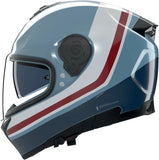 Casque Intégral Speeding Pour Moto Nolan N80-8 Gris Bleu / Bleu Foncé / Blanc / Rouge Incline 352 Taille M