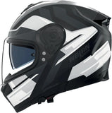 Casque Intégral Speeding Pour Moto Nolan N80-8 Noir / Blanc / Anthracite Trittico 359 Taille L