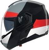 Flip-Up Travelling Motorcycle Helmet Nolan N90-3 06 Black / Red / Anthracite / White Blocco 353 Size M